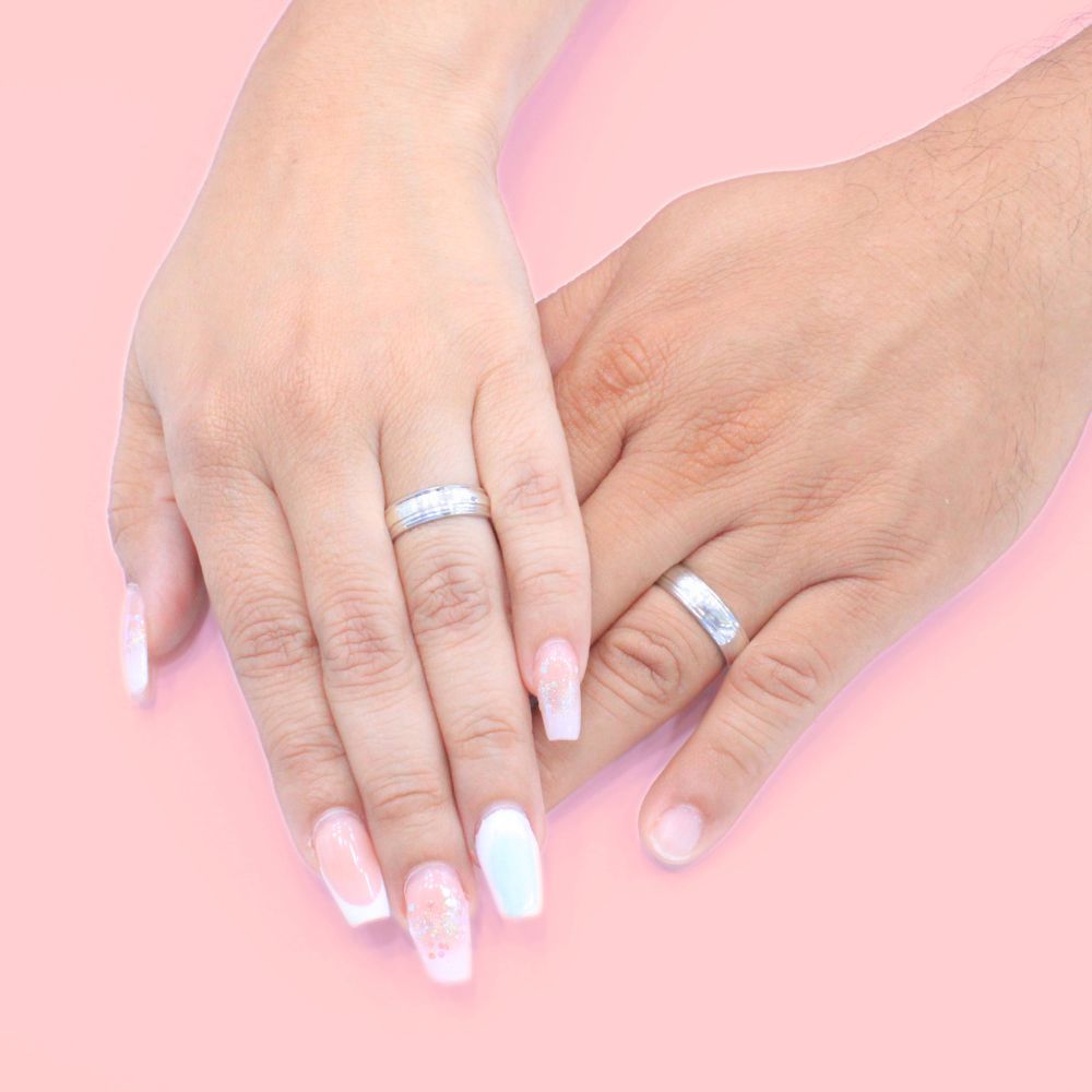 Argollas de Matrimonio de Plata .925 Diseño Elegante y Liso mod. 1266