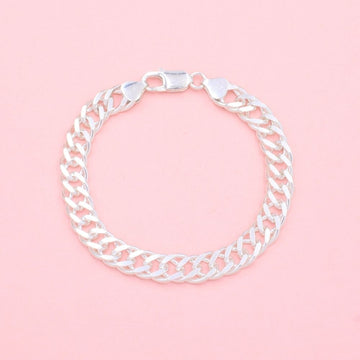 Pulsera de Plata .925 de Eslabón Barbado Doble mod. 1339