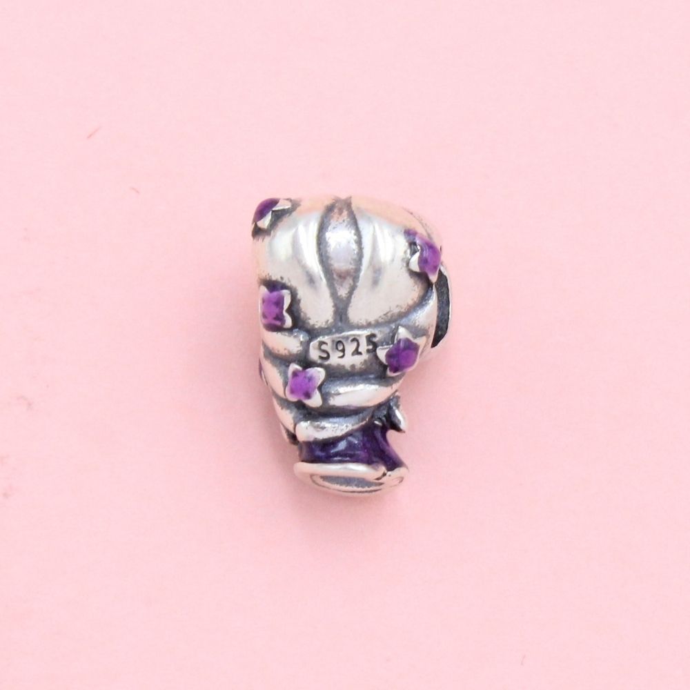Charm de Plata .925 Rapunzel con Incrustación de Zirconias Finas mod. 1320