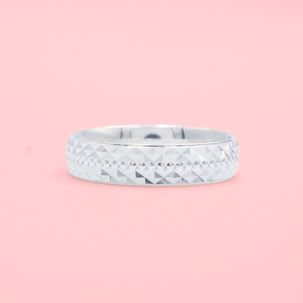 Argollas de Matrimonio de Plata .925 con Diamantado Elegante mod. 1263