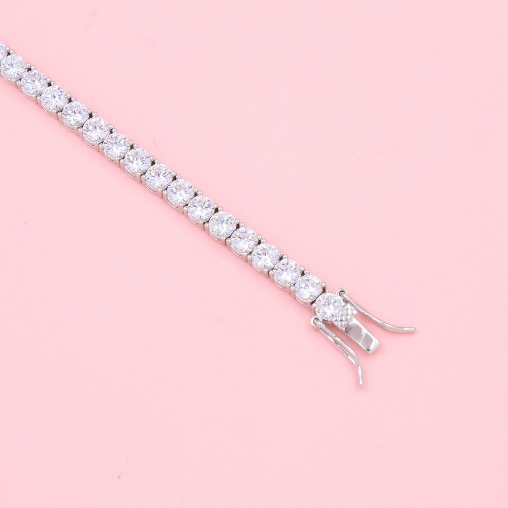 Pulsera de Plata .925 Tejido Tenis mod. 0975