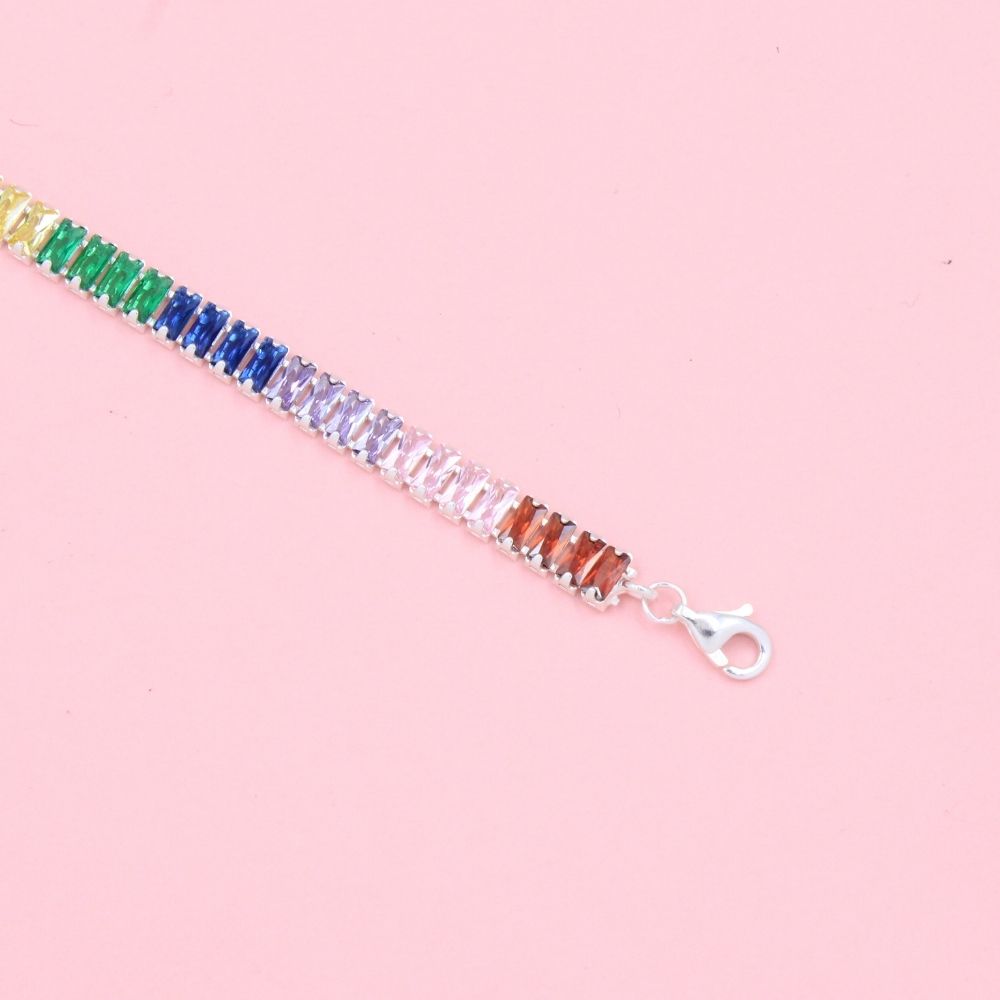 Pulsera Arcoíris Incrustada con Zirconias mod. 0812