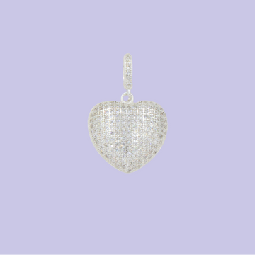 Dije de Plata .925 Corazón Pavé mod. 2819
