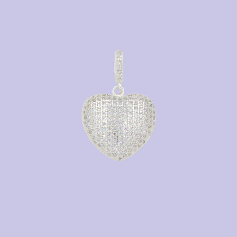 Dije de Plata .925 Corazón Pavé mod. 2819