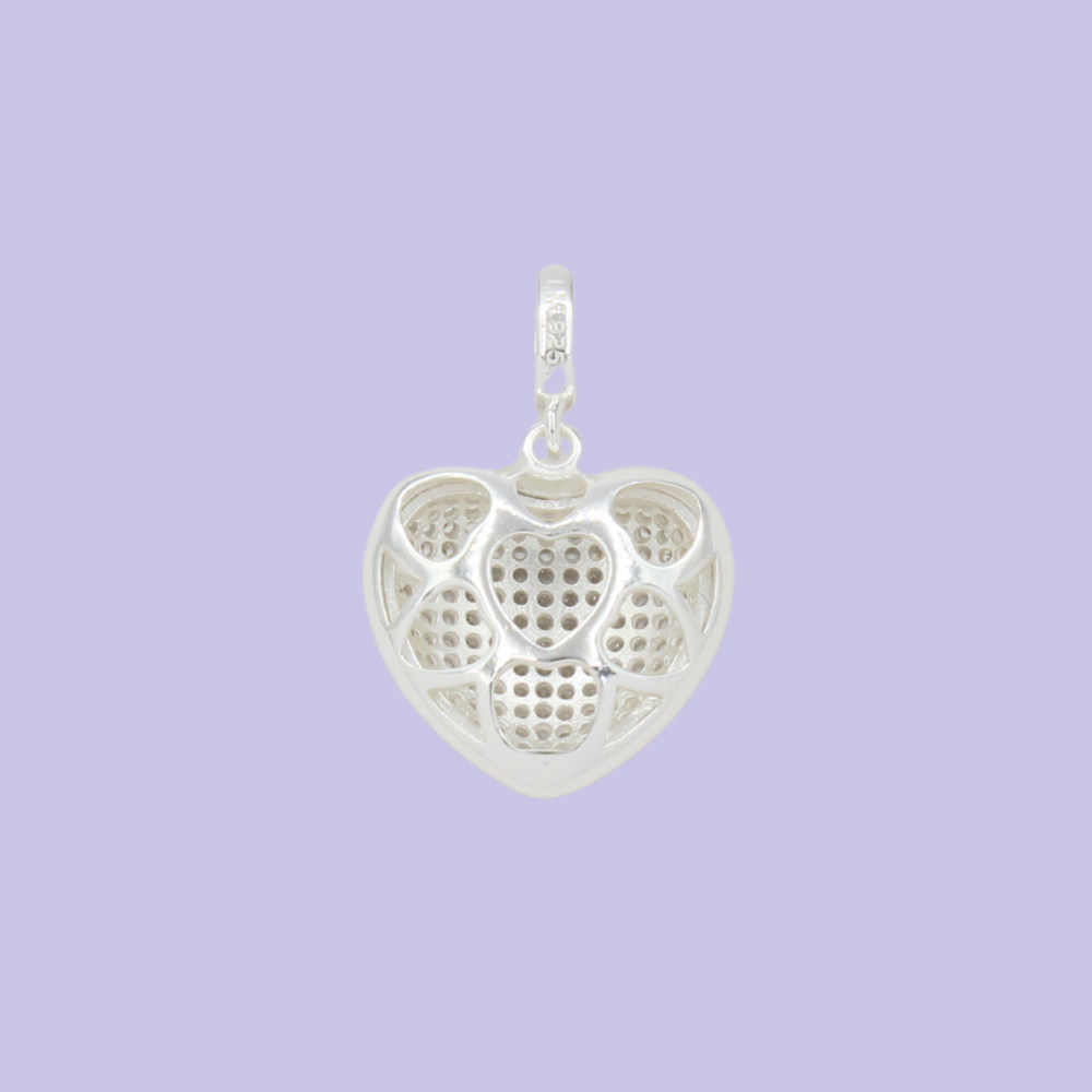 Dije de Plata .925 Corazón Pavé mod. 2819