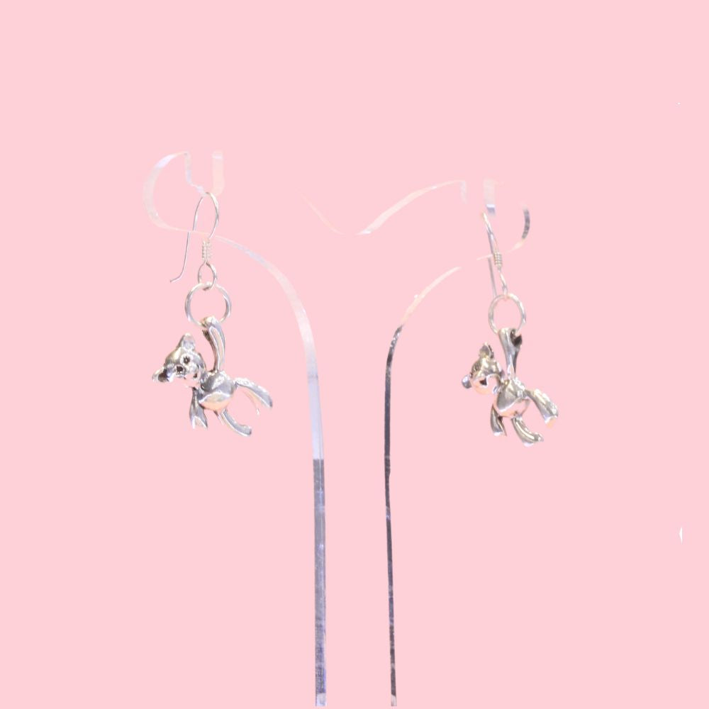 Arete Largo Diseño Ositos Colgantes mod. 0629