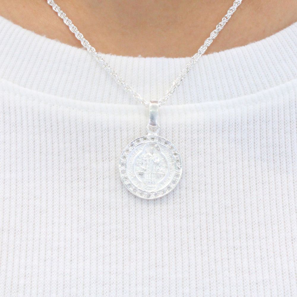 Medalla de San Benito con Bisel Fino mod. 1405