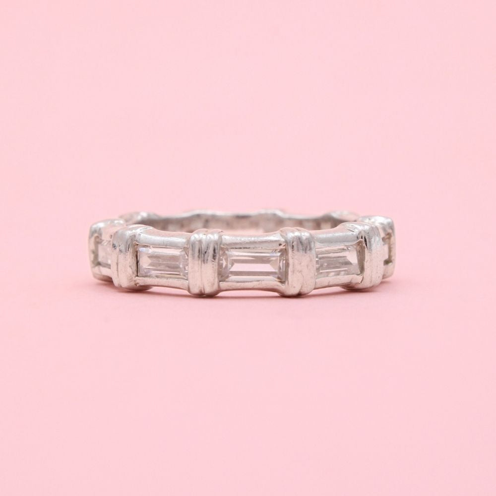 Anillo de Plata .925 Churumbela Especial con Zirconias Baguette mod. 1368