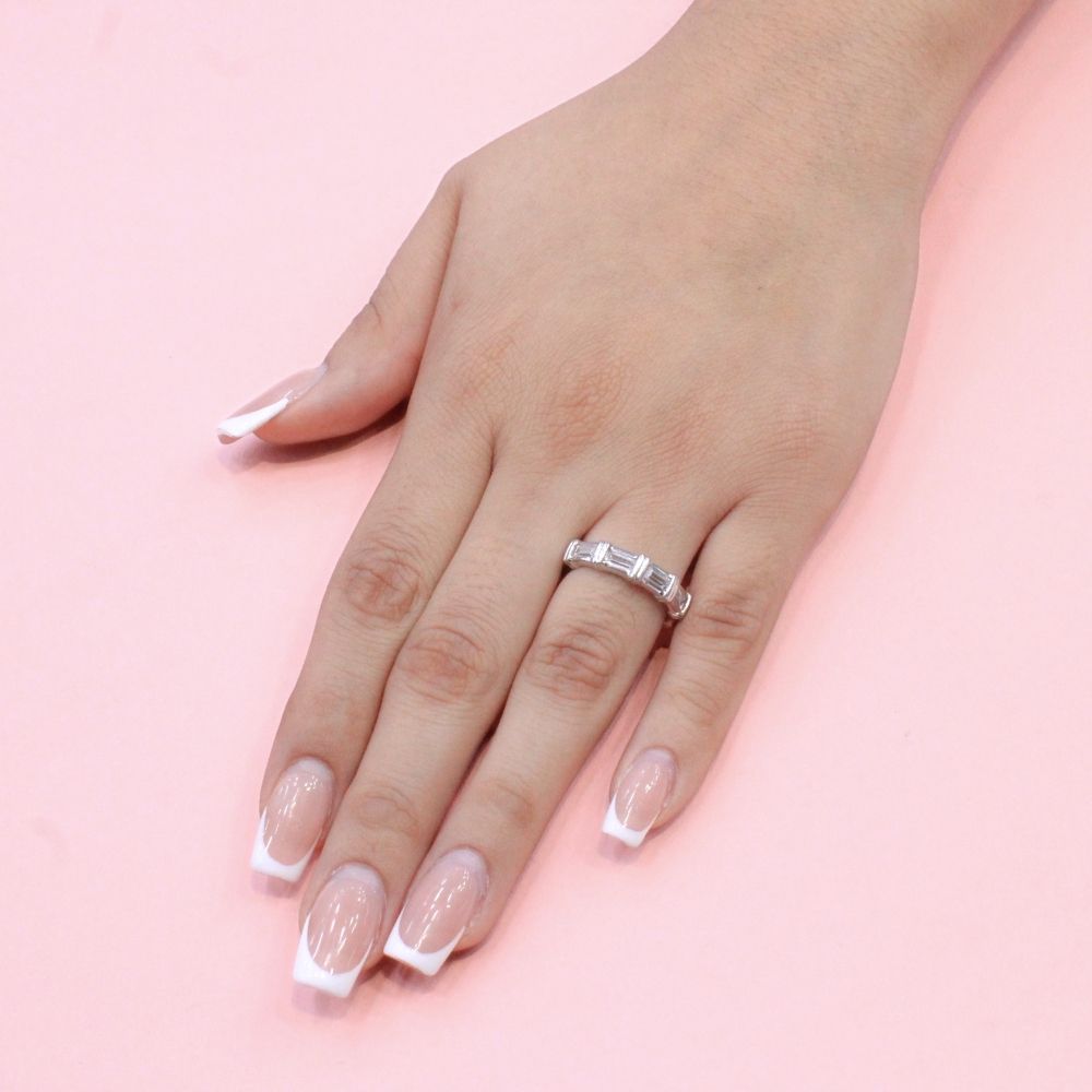 Anillo de Plata .925 Churumbela Especial con Zirconias Baguette mod. 1368