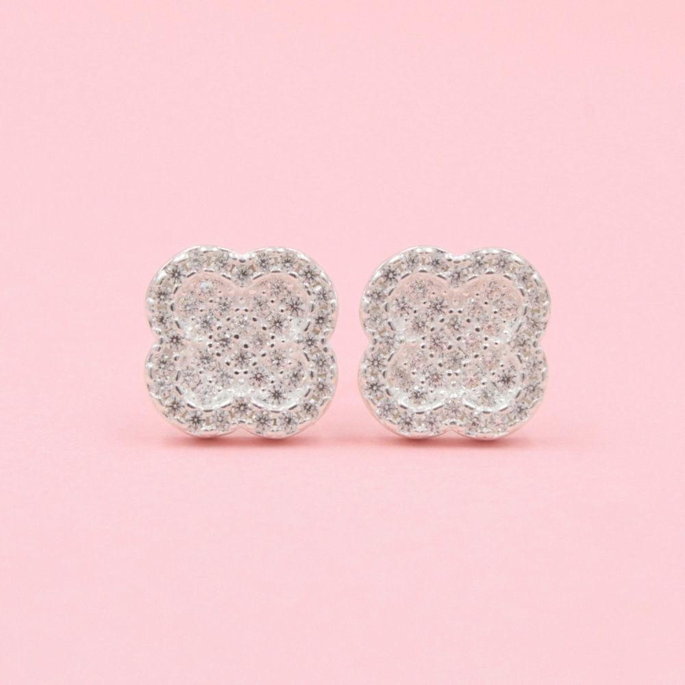 Arete Trébol con Zirconias Finas mod. 0779