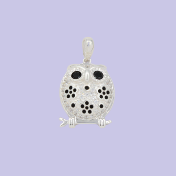 Dije de Plata .925 Búho Floral mod. 2821