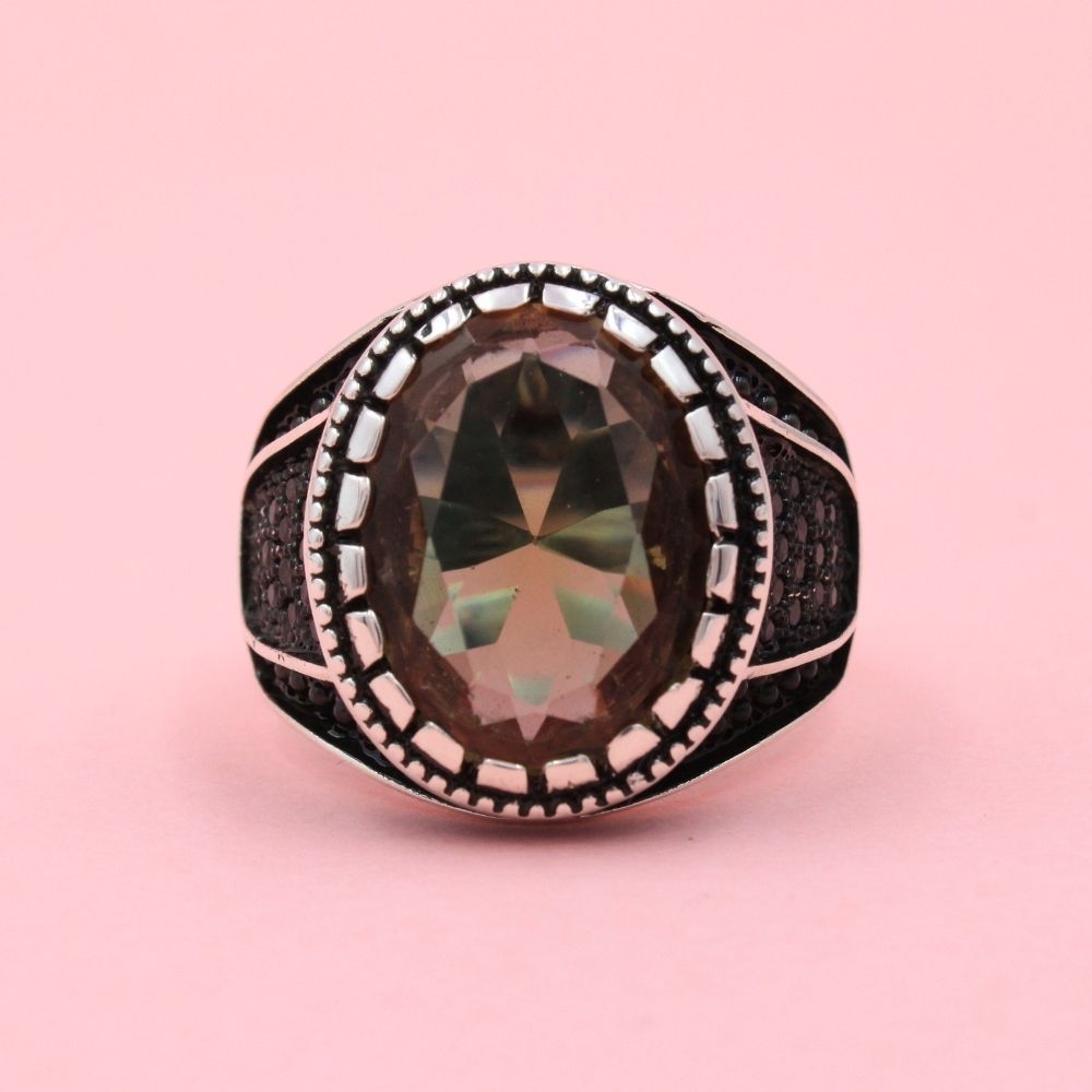 Anillo de Plata .925 Diseño Otomano con Sultanita mod. 0883