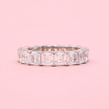 Anillo de Plata .925 Churumbela Especial con Zirconias Cuadradas mod. 1375