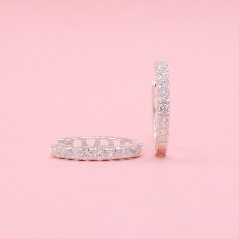 Grapa Elegante con Zirconias Alineadas mod. 1417