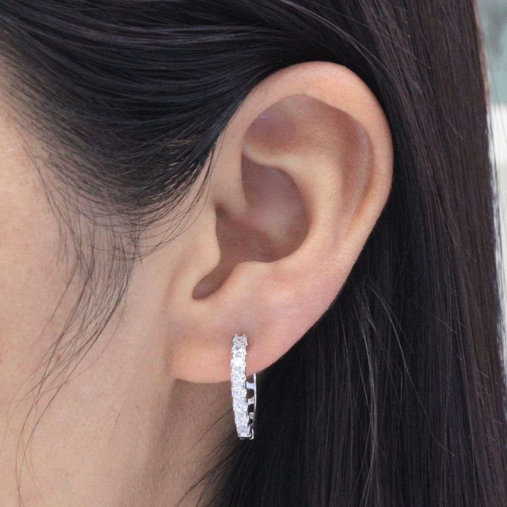 Grapa Elegante con Zirconias Alineadas mod. 1417