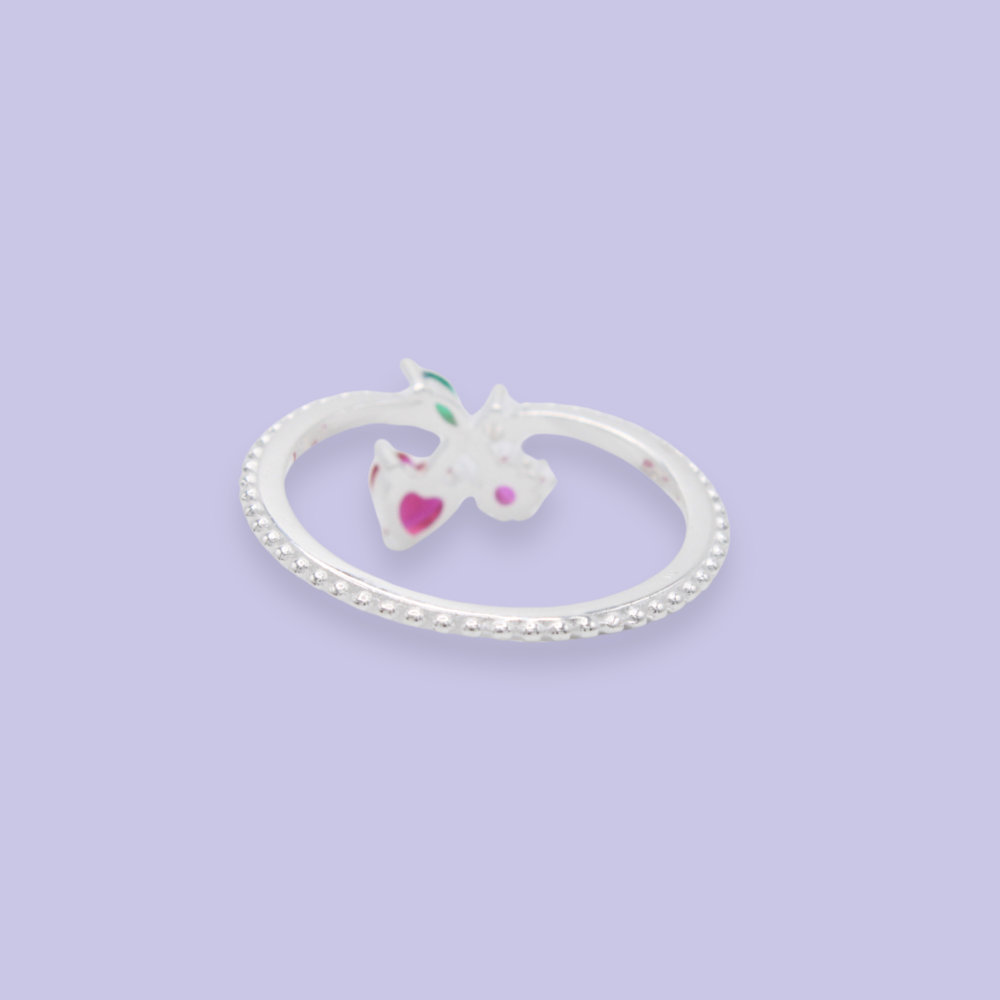 Anillo de Plata .925 Diseño de Cerezas mod. 2804