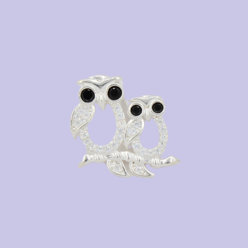 Dije de Plata .925 Pareja de Búhos mod. 2822