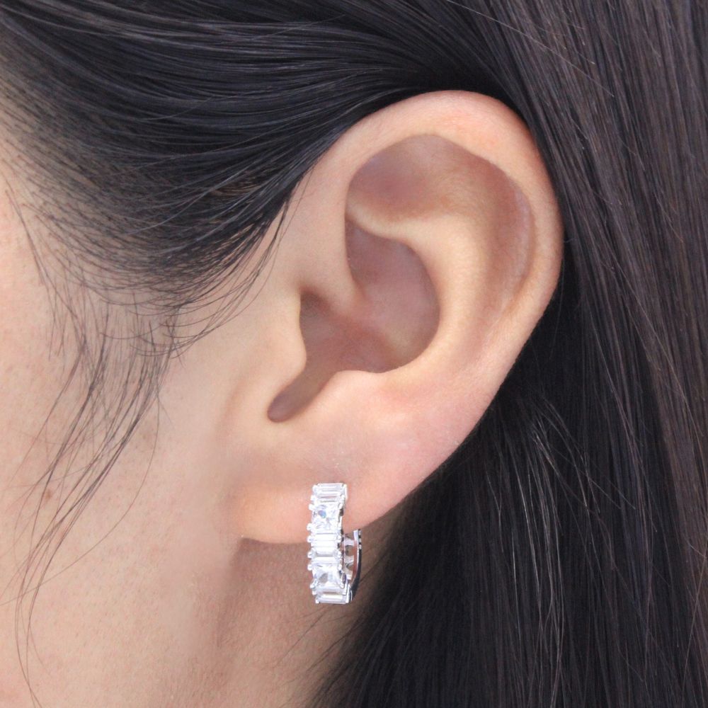 Grapa con Zirconias Corte Baguette mod. 1418