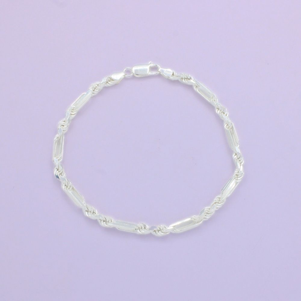 Pulsera de Plata .925 de Tejido Figaro mod. 1572