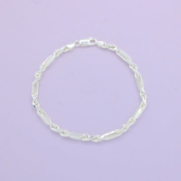 Pulsera de Plata .925 de Tejido Figaro mod. 1572