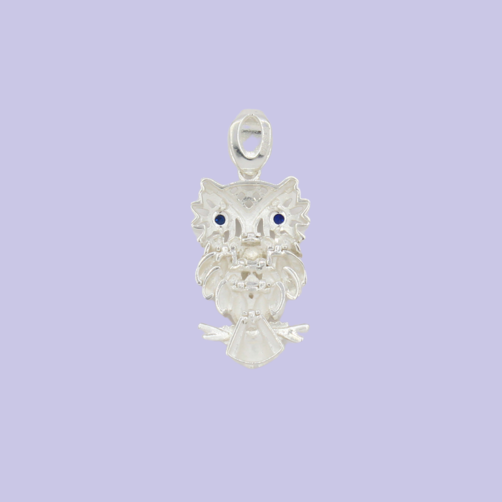 Dije de Plata .925 Búho Plumaje mod. 2823