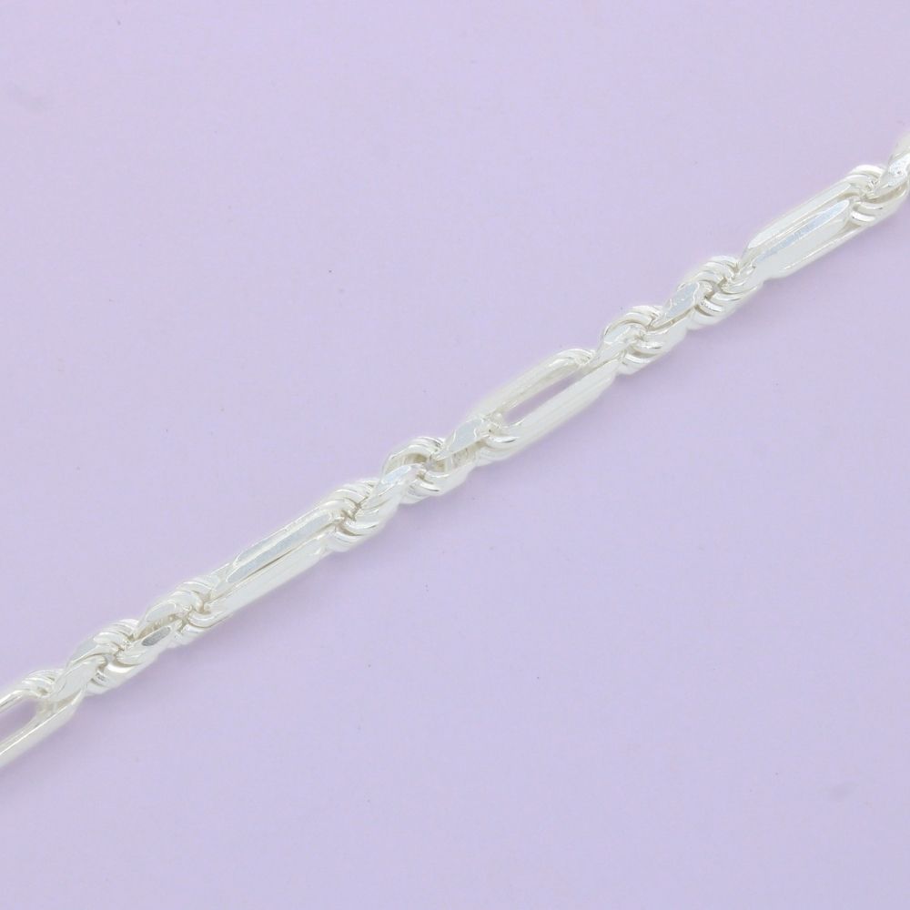 Pulsera de Plata .925 de Tejido Figaro mod. 1572