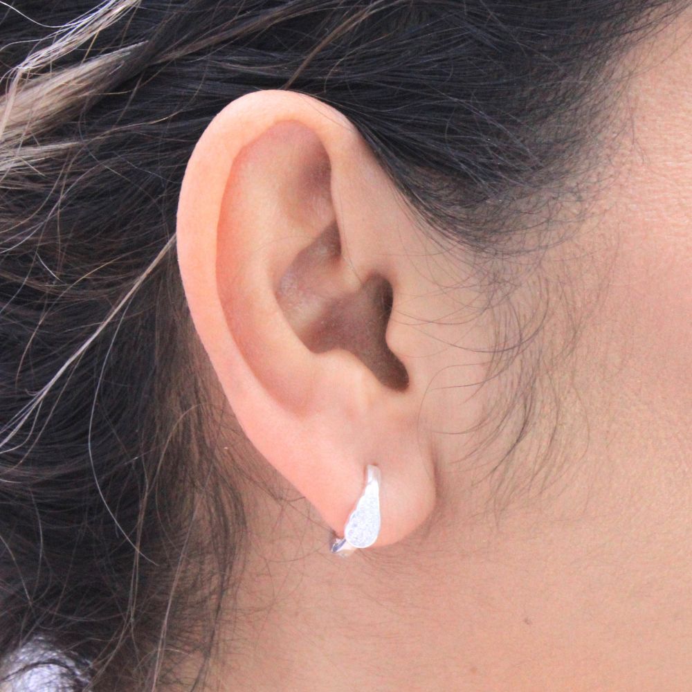 Grapa Elegante con Diseño de Ala Incrustada de Zirconia mod. 1015