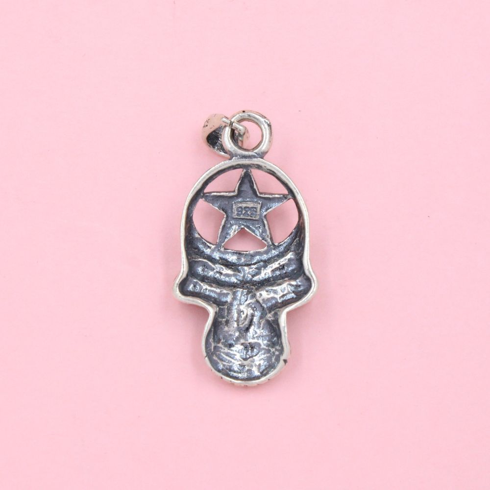 Dije de Caballero Plata .925 Calavera con Estrella en la Frente mod. 1157