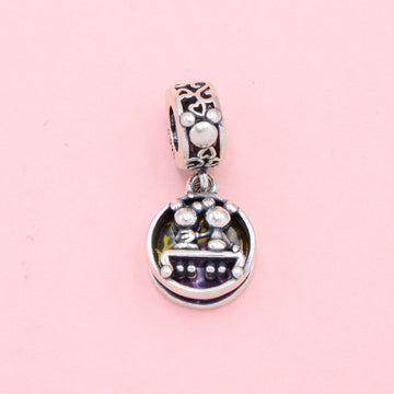 Charm de Plata .925 Mickey y Minnie Felices por Siempre mod. 1302