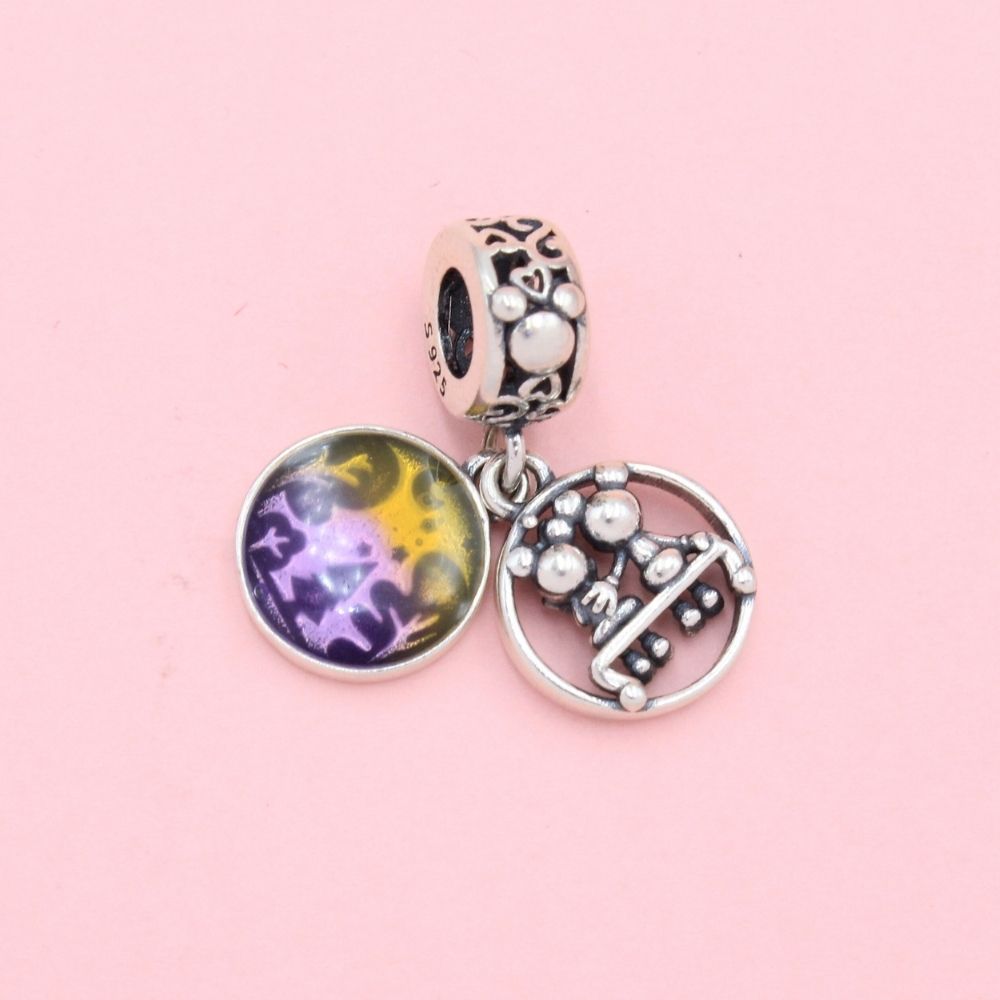 Charm de Plata .925 Mickey y Minnie Felices por Siempre mod. 1302