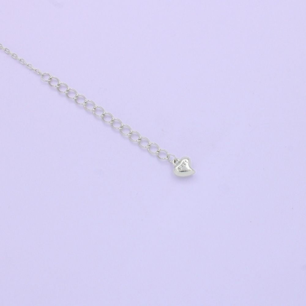 Pulsera de Plata .925 Diseño de Trébol con Madre Perla. 1466