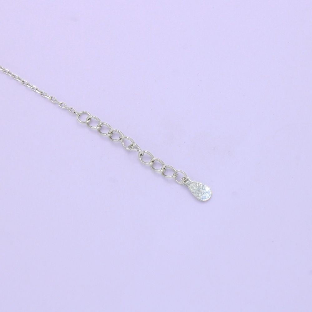 Pulsera de Plata .925 Diseño de Tréboles Lisos y Calados con Zirconias mod. 1533