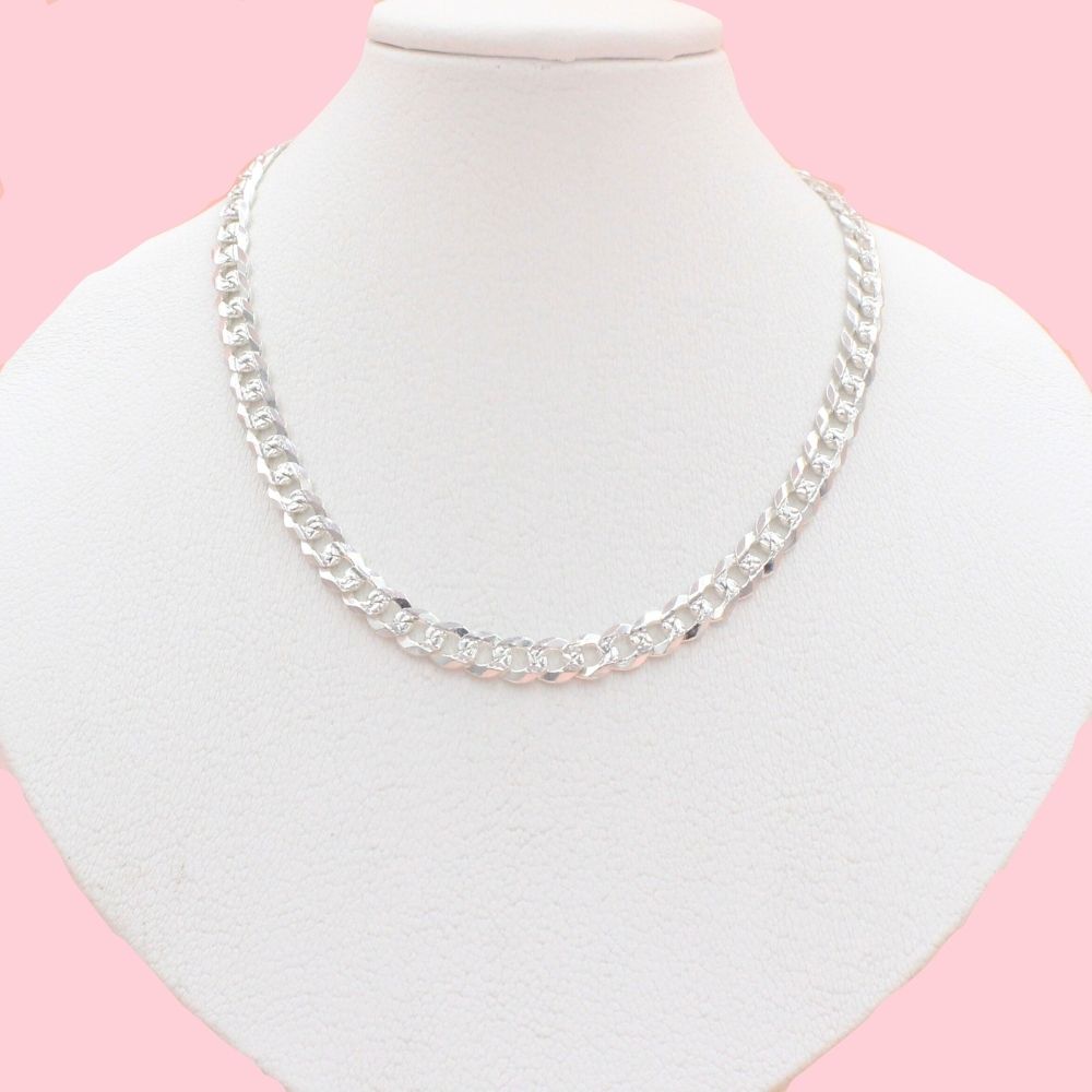 Cadena de Tejido Cubana Diamantado mod. 1418