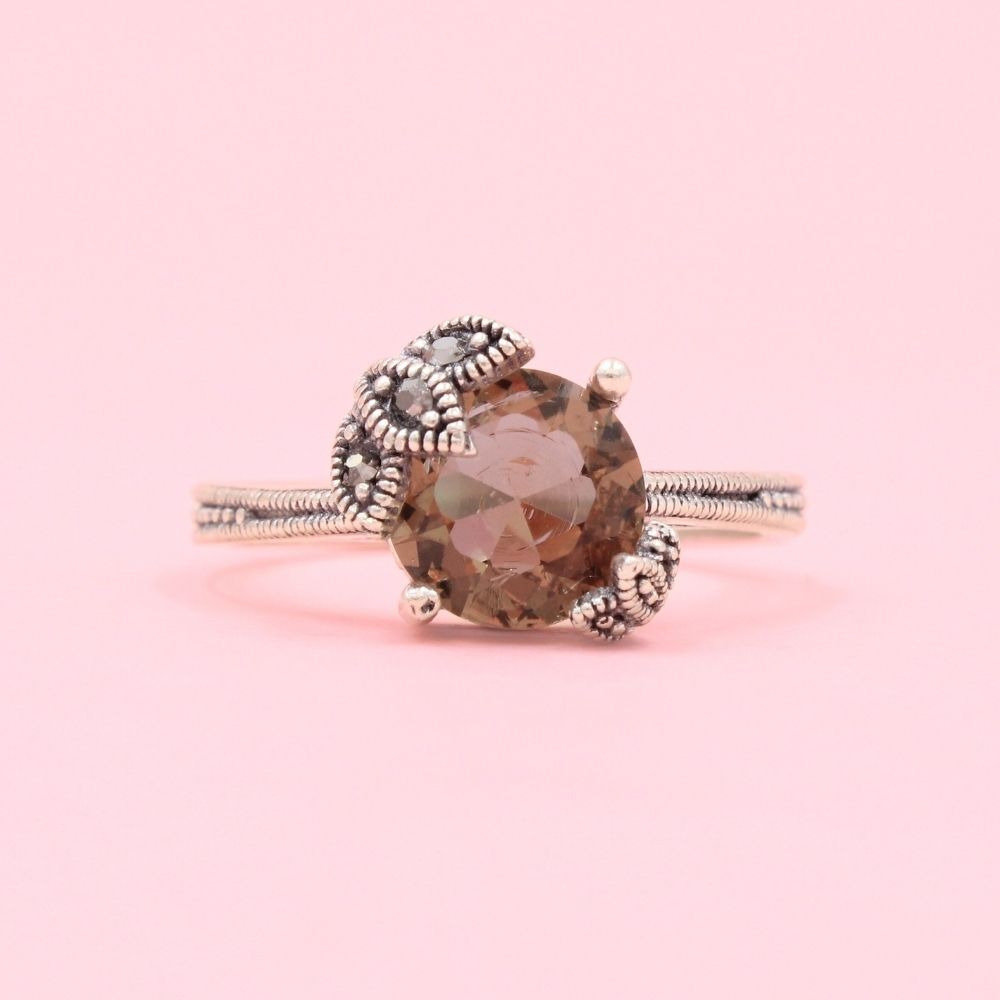 Anillo para Dama de Plata .925 Con Diseño de Hojas mod. 1177