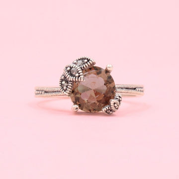 Anillo para Dama de Plata .925 Con Diseño de Hojas mod. 1177