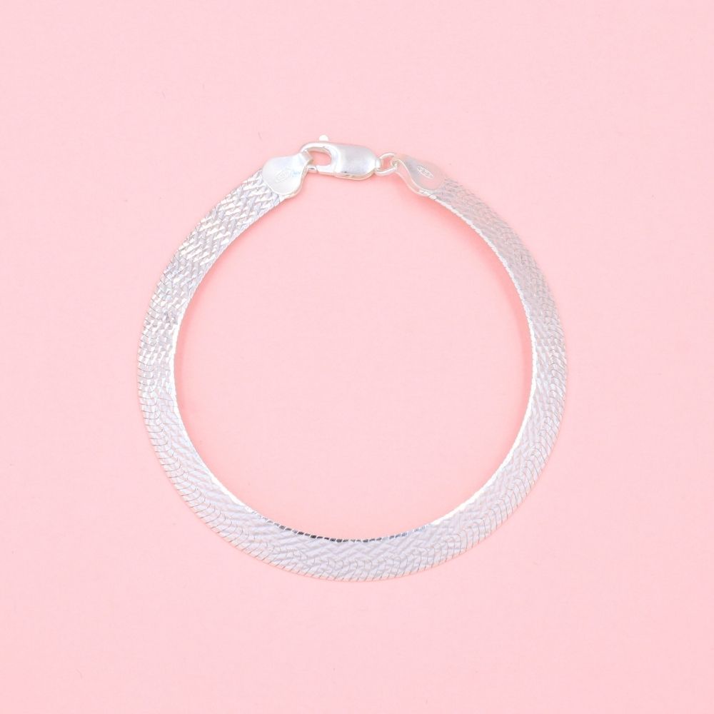 Pulsera de Plata .925 Tejido Panza de Víbora mod. 0983