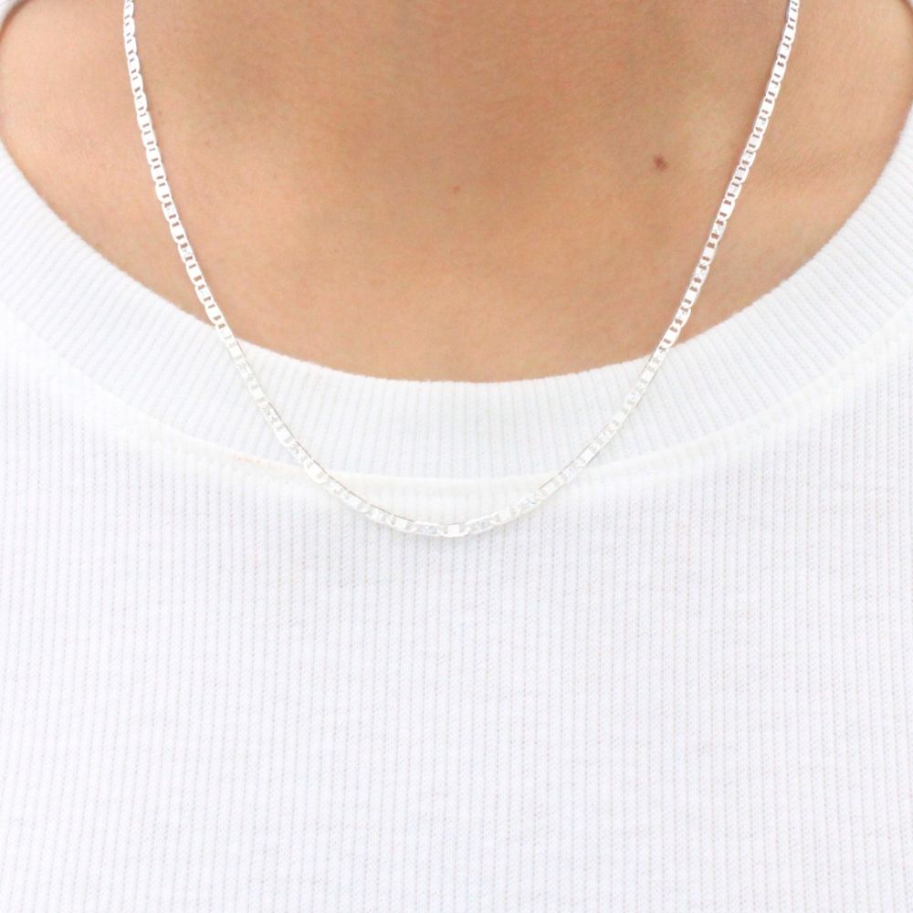 Cadena de Tejido Navaja con Diamantado de Estrella mod. 0109