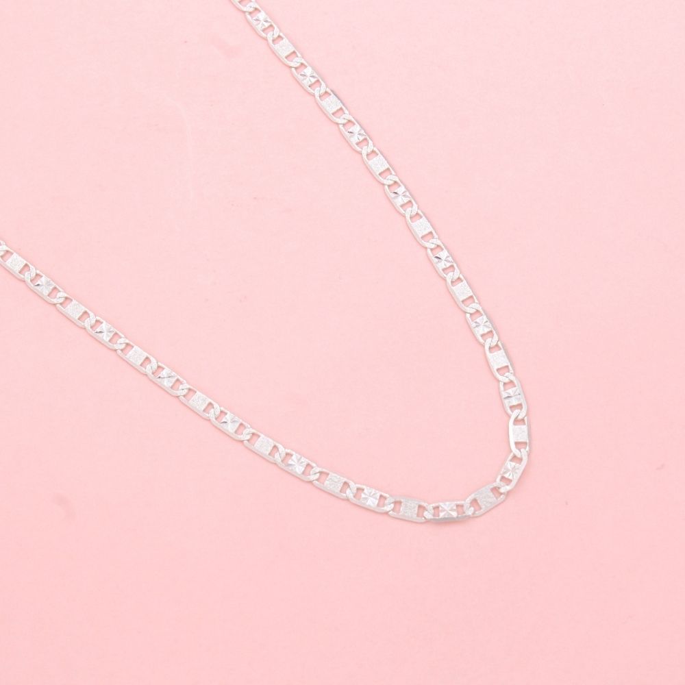 Cadena de Tejido Navaja con Diamantado de Estrella mod. 0109