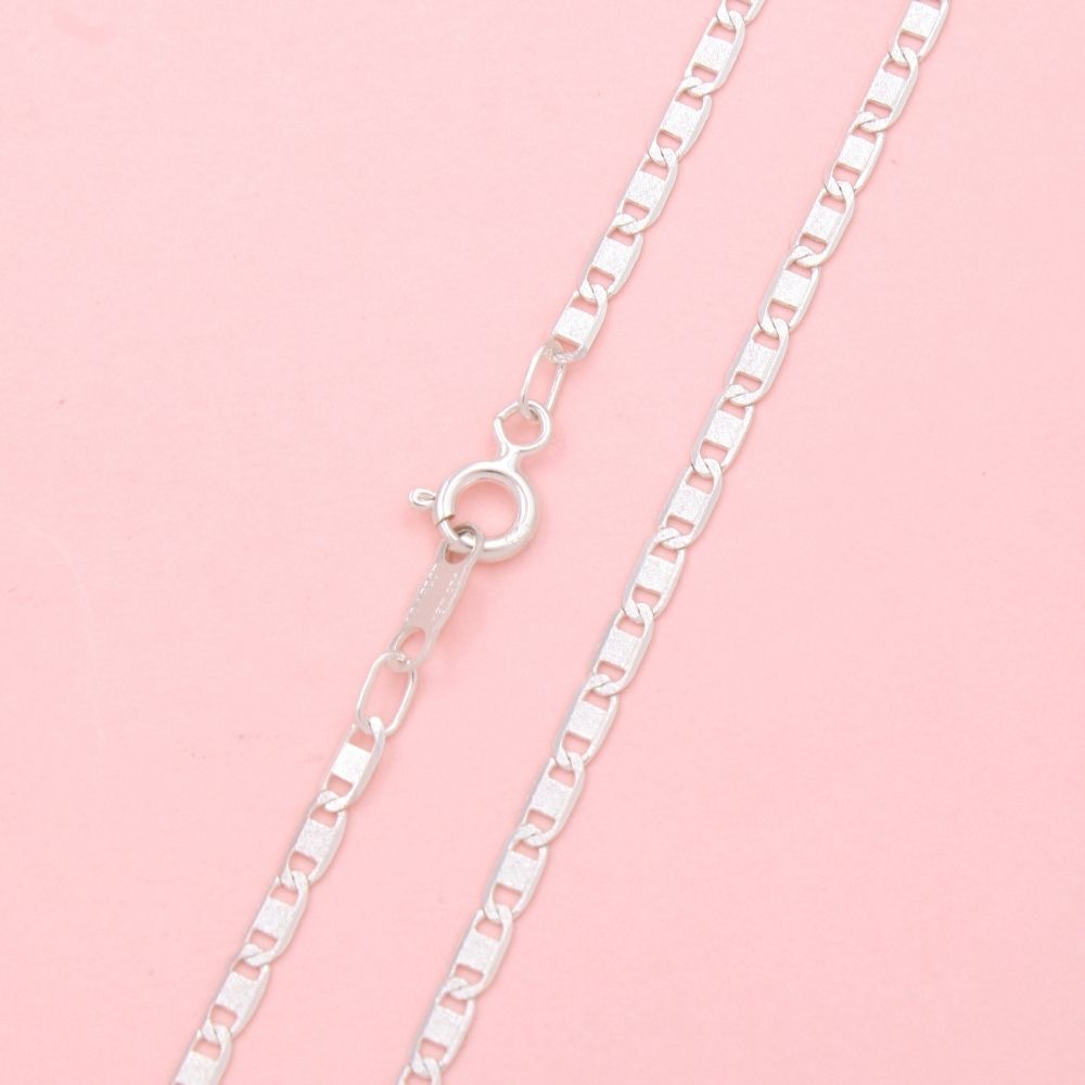 Cadena de Tejido Navaja con Diamantado de Estrella mod. 0109