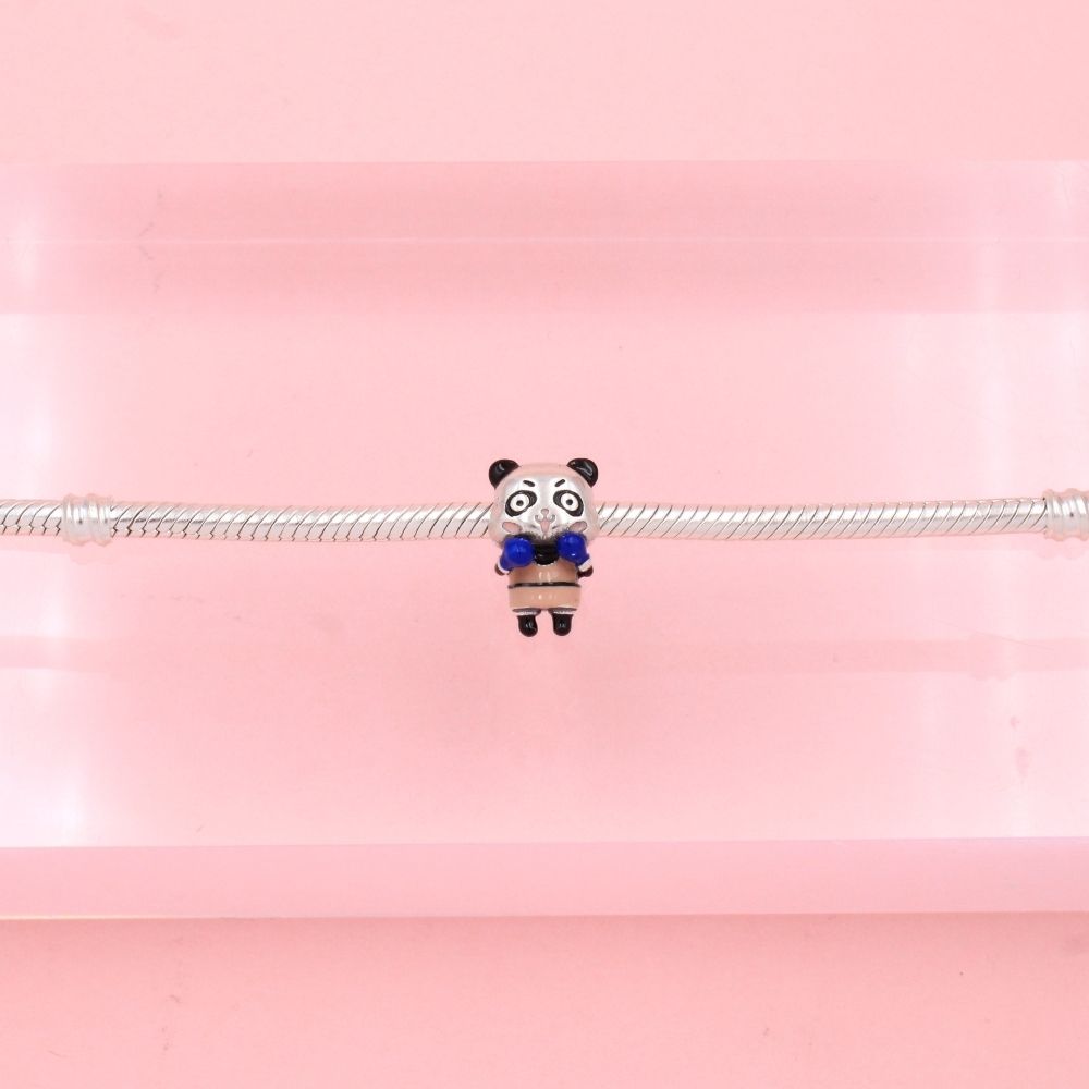 Charm de Plata .925 Panda Boxeador mod. 1306