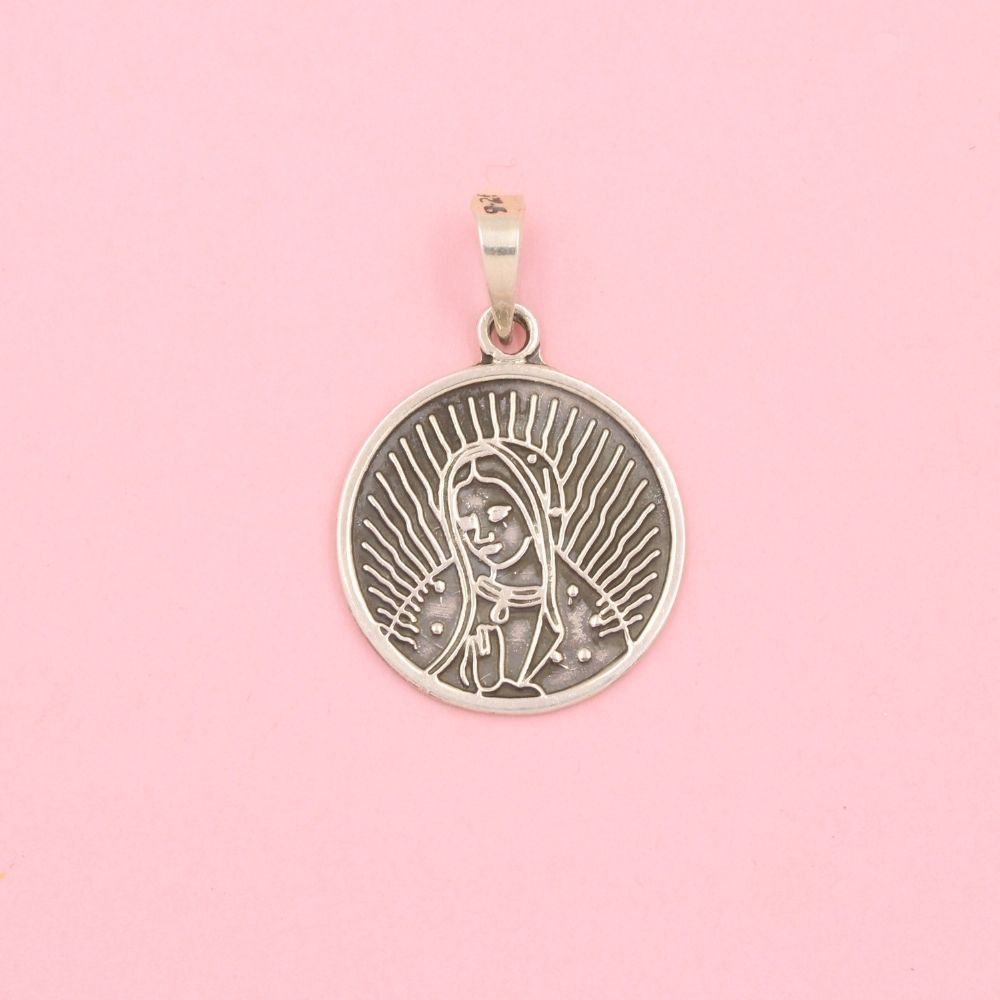 Medalla de la Virgen Guadalupe Estilo Rodizado mod. 0637