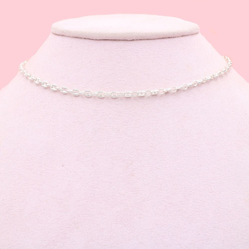 Cadena de Plata .925 Tejido de Ancla Fino y Hueco mod. 1087