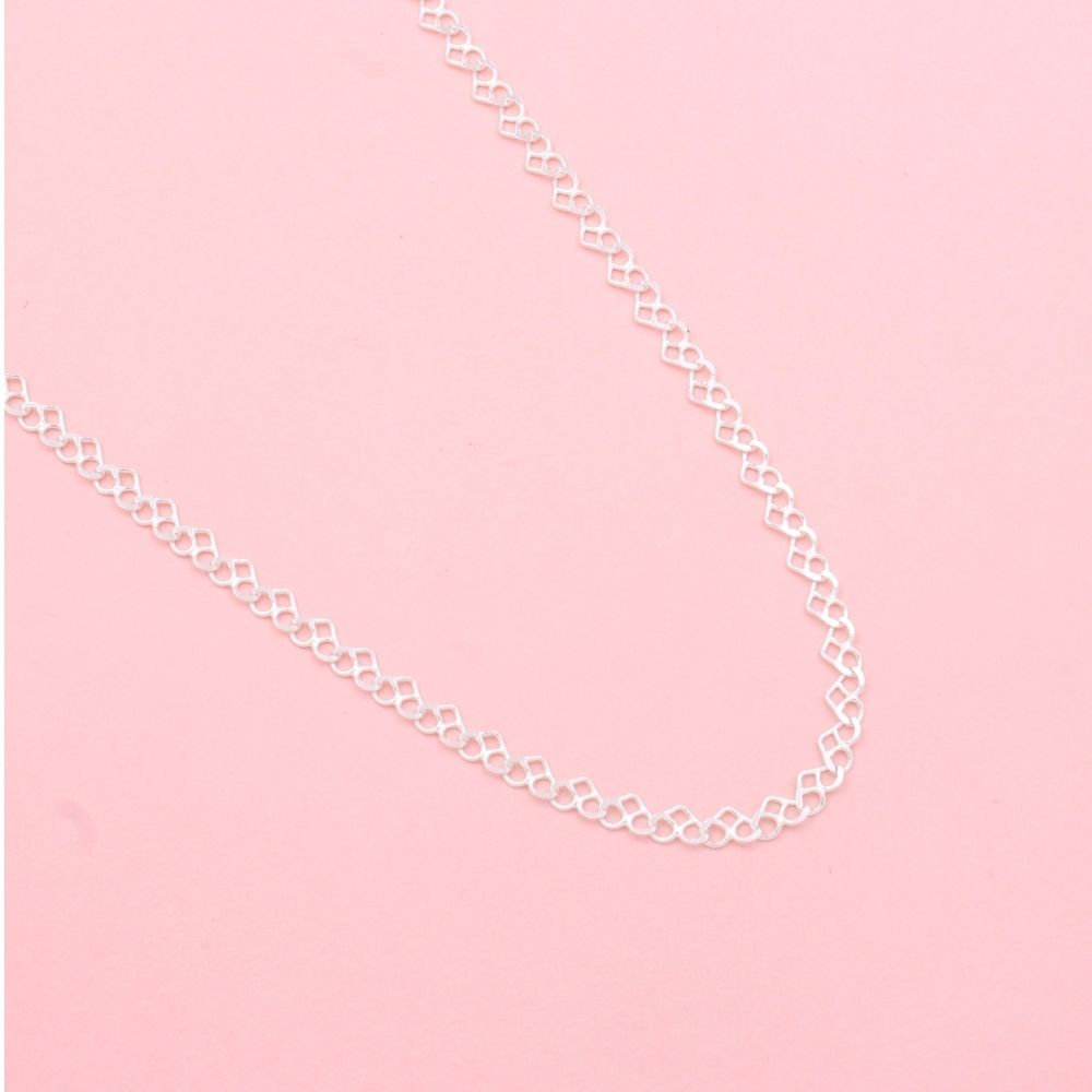 Cadena de Tejido Navaja en forma de Corazones mod. 0108