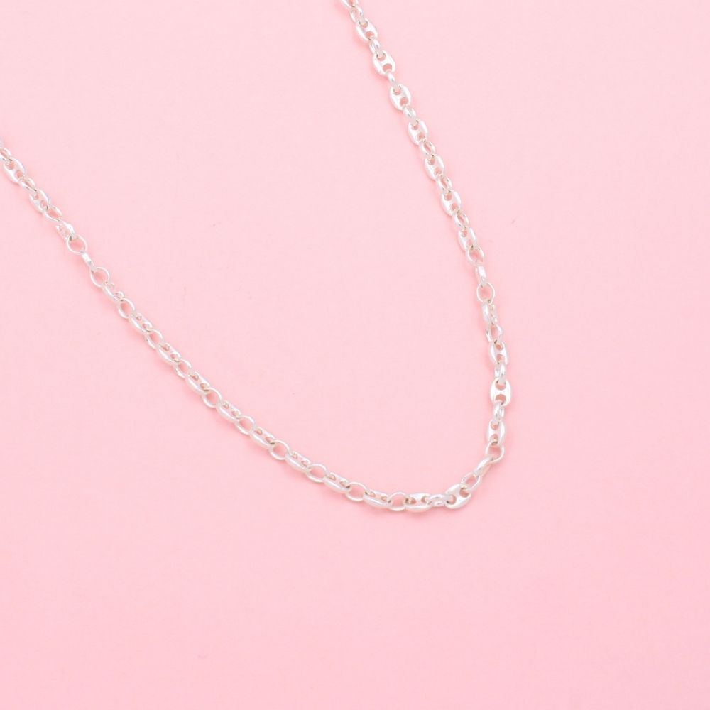 Cadena de Plata .925 Tejido de Ancla Fino y Hueco mod. 1087