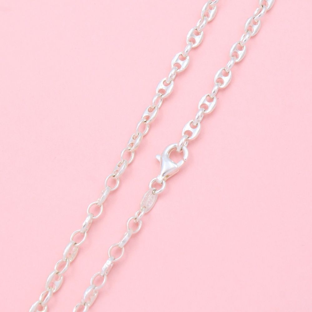 Cadena de Plata .925 Tejido de Ancla Fino y Hueco mod. 1087