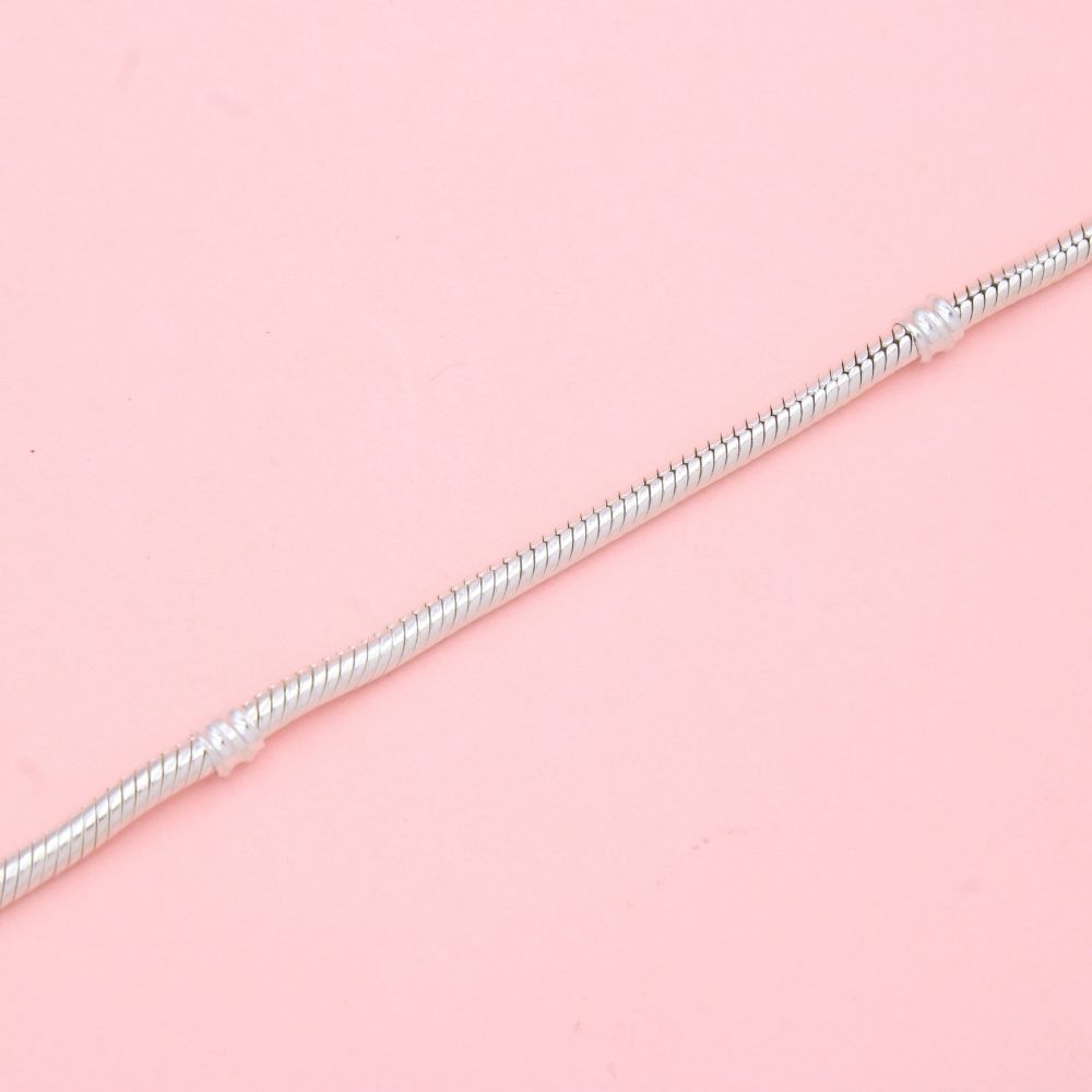 Pulsera Especial de Plata .925 Tejido Cola de Ratón con Broche de Estrella con Zirconias Azules mod. 1291