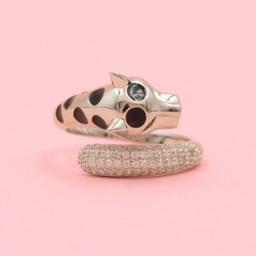 Anillo Pantera con Manchas y Zirconias mod. 0692