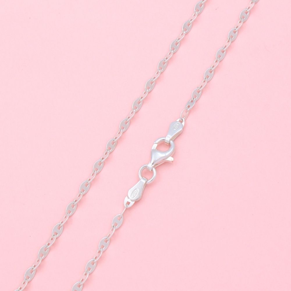 Cadena de Plata .925 Tejido de Ancla Estilo Navaja mod. 1088