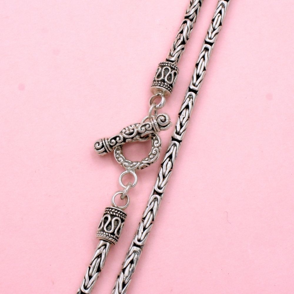 Cadena de Tejido Bizantino con Color Oxidado mod. 1421