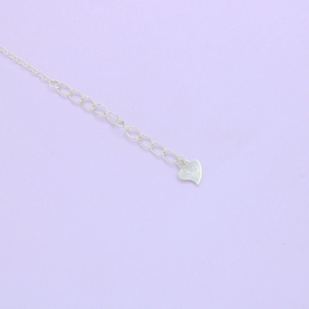 Pulsera de Plata .925 Diseño de Tréboles con Ónix Azul mod. 1041